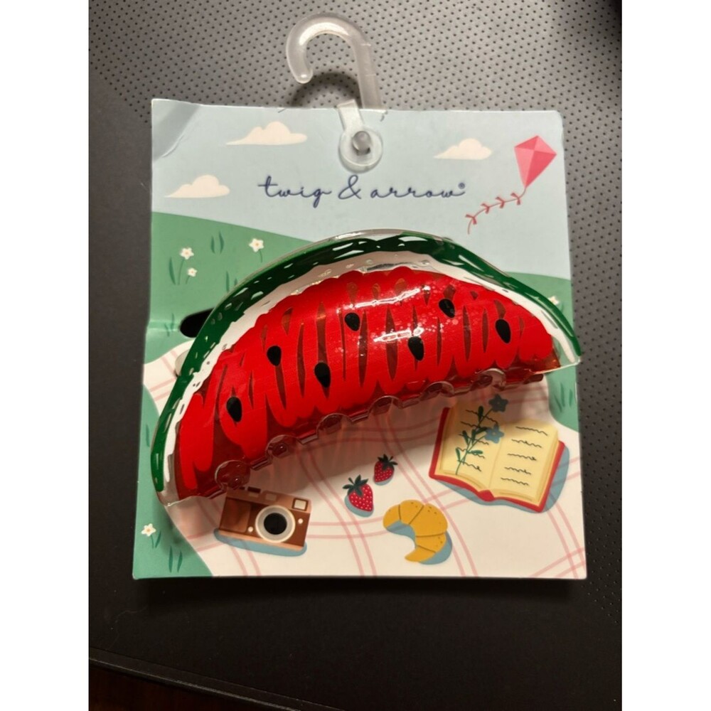 NWT Twig & Arrow Watermelon Slice Claw Clip